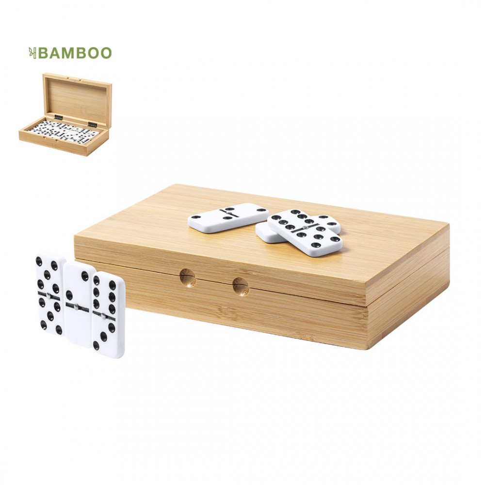 Domino Spiel Bambus | Öko Geschenk